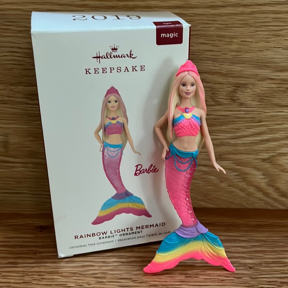 Barbie Rainbow Lights Mermaid Ornament